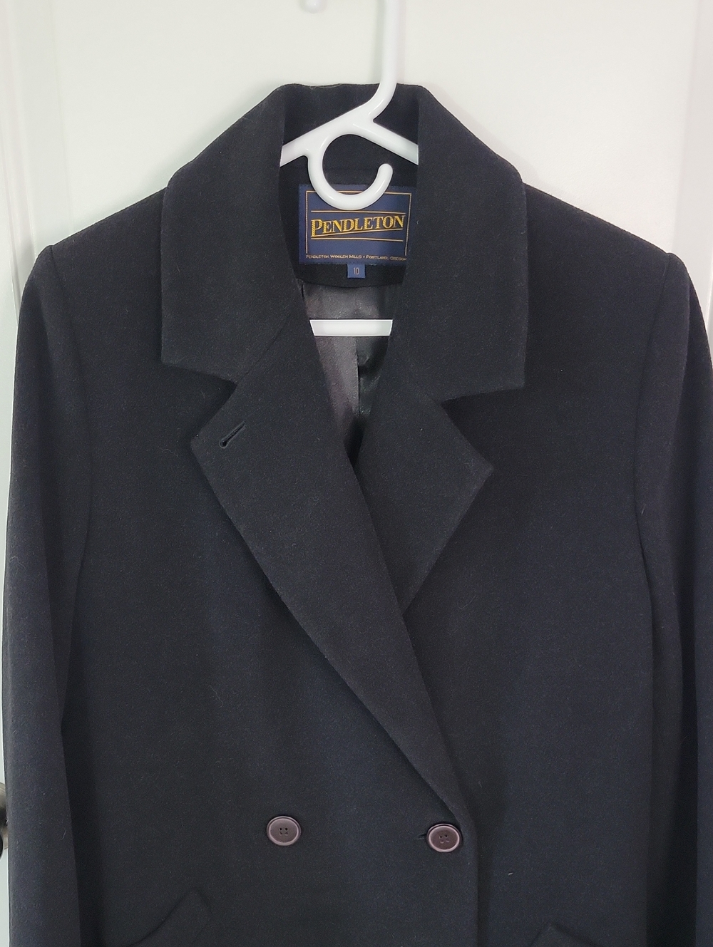 Pendleton Double Breasted Long Wool Cashmere Blend Coat - Picture 4 of 7